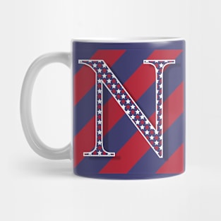 Old Glory Letter N Mug